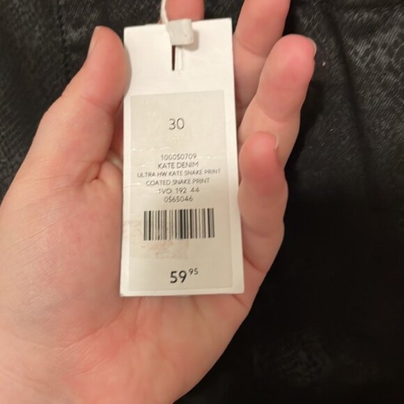 NWT Dynamite Kate Ultra High Rise Snakeskin Skinny Jeans - Picture 6 of 10